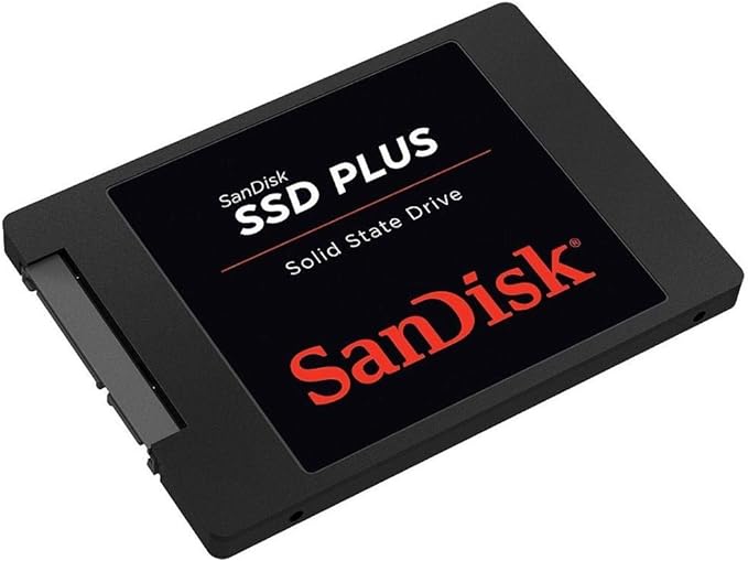 SSD Sandisk Plus, 480GB, SATA, Leitura 535MB/s, Gravação 445MB/s, SDSSDA-480G-G26