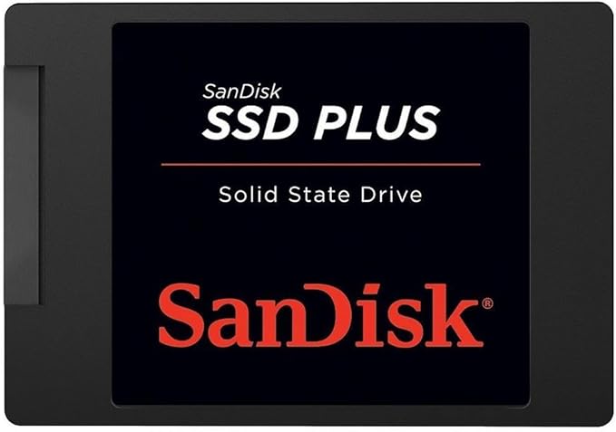 SSD Sandisk Plus, 480GB, SATA, Leitura 535MB/s, Gravação 445MB/s, SDSSDA-480G-G26